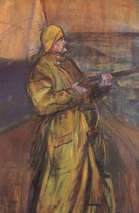 Maurice Joyant in the Somme Bay by Henri de Toulouse Lautrec